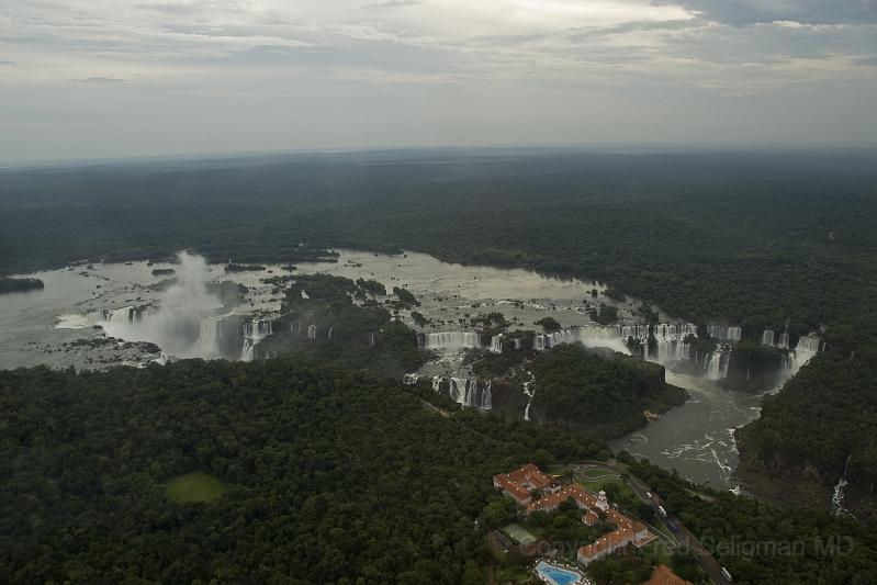 20071204_165234  D200 4000x2667.jpg - View of Iguazu Falls from Brazil side.  Hotel Catamares is structure in red